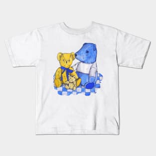 Still life picture of cute teddy bears Kids T-Shirt